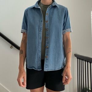 Velvet Heart Casual Blue Button Down Shirt
